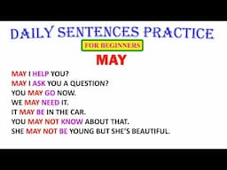 MAY | Daily Sentences Practice