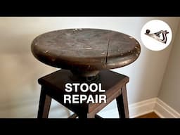 How to Restore Old Stools, Shorten Them, and Remove Paint Drips - a Fixing Furniture Restoration