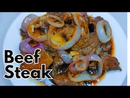 BEEF STEAK | HOW TO COOK BEEF STEAK | EASY BEEF RECIPE ( Bistek Tagalog)