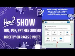 How to Show [embed] Word, Excel, PowerPoint, PDF Doc Content on WordPress Website Pages and Posts