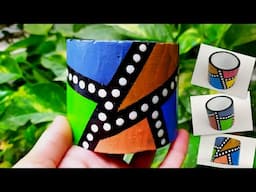 Easiest Way To Paint Handmade Pot Using Acrylics! You will love it #gardendecor