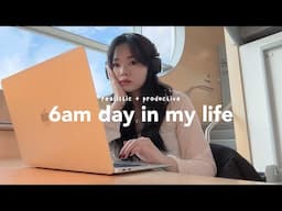 6AM WFH vlog📎⋆˚ productive + realistic work day, new desk setup, client meetings