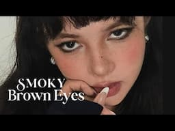 Smokey Makeup For BROWN EYES 🤎 Italian Girl Makeup by Kayoko小加代