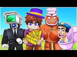 Roblox Adventures Compilation: Willy Wonka, Skibidy, Cameraman & More (60min)