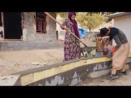 Sajjad Builds Wall in Front of Nomadic House & Rahela Cooks Lasagna with Delicious Soup**