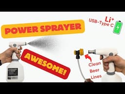 Lithium Ion USB Type C Rechargeable Electric Power Sprayer/Beer Line Cleaner (Solo 260LI Comparison)