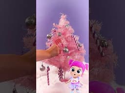 Jill's Christmas Tree CANDY Crafts🩷🎄! Easy DIY Ornaments! #shorts #littleangel