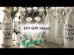 Christmas DIY Gifts: Soap, Jam & Dog Cookies with Cricut Christmas Cards, Gift Tags, Wine Bags |ASMR