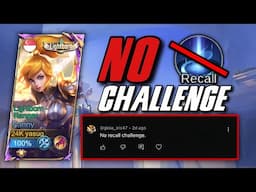 NO RECALL CHALLENGE!! FANNY NEW ROTATION?? | SOLO RANK GAMEPLAY | MLBB