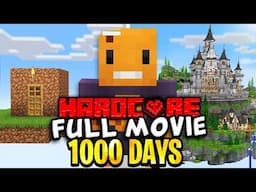 I Survived 1000 Days on ONE BLOCK in Minecraft Hardcore [FULL MOVIE]