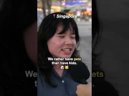 What do young Singaporeans Think of Marriage & Children? #shorts