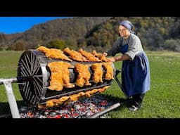 🔥 Grilled Chicken on a DIY Grill Taking the Internet by Storm! 🍗🔥