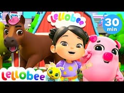 Accidents Happen Song! | Lellobee City Farm | Dance Party Songs 2024 🎤 Sing and Dance Along 🎶