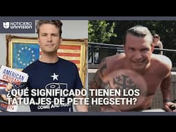 ¿Qué significan los tatuajes de Pete Hegseth, el nominado de Trump para secretario de Defensa?