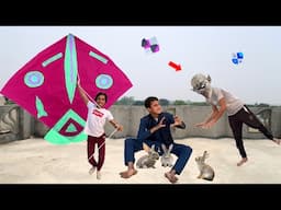 Kite Flying & White Rabbit Catch Abubaker With Bhoot