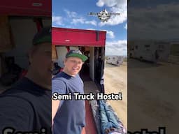 Semi Truck Converted Into a Travel Hostel