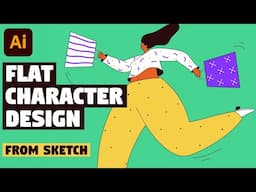 Flat Character Design | Illustrator Tutorial (for Beginners)