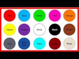 Learn the colours in English 🤔 | British English Pronunciation | Easy learning video