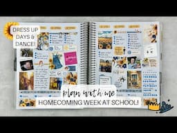 PLAN WITH ME | homecoming week with lots of fun! | #makselifeplanner | sept. 30-oct. 6