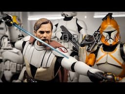 Hot Toys Clone Wars Obi Wan Kenobi 1/6 Scale Figure 4K Review