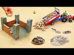 diy tractor bricks house construction science project @MiniTractor100