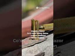 Gold Safety Razor Tried-and-True Unisex Design by Western Razor Co.