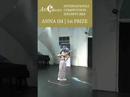 Anna Im - 1st Prize ArsClassica Competition 2024 | #Ysaÿe, Violin Sonata No. 6 #arsclassica