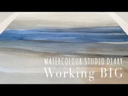 Watercolour Painting Process | Large Semi Abstract Landscape