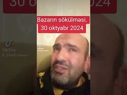 Bazarın sökülməsi.