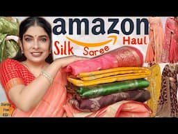 Amazon Festive / Wedding Special Saree Haul | Amazon Silk Saree Haul 2024 | Antima Dubey [Samaa]