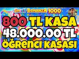 SWEET BONANZA 1000 YENİ OYUN 🍭 800 TL KÜÇÜK KASA TAKTİK YAPARAK KAZANDIK ! BİG WİN !