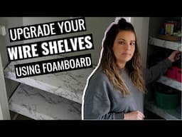 How to Cover Wire Shelving for less than $10 | Meagan Nichole DIY & Lifestyle