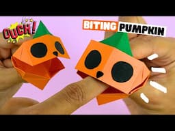 Halloween origami pumpkin toy, how to make paper pumpkin