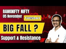 BIG FALL? Market Analysis For 5 Nov  | Nifty Banknifty