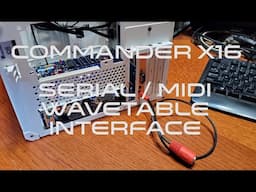 Commander X16 Serial / MIDI Wavetable Board Demo