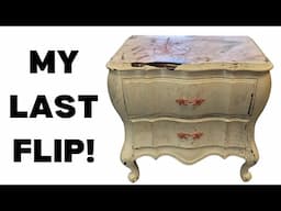 Paint Wash Natural Wood Furniture / My Last Furniture Flip