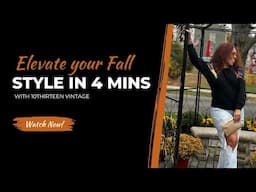 5 Fall Wardrobe Essentials You Need This Season in 4 mins!!