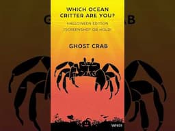 Halloween sea creature personality quiz