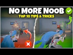 TOP 10 TIPS & TRICKS FOR NEW PLAYERS IN BGMI🔥 BECOME A NOOB TO PRO!