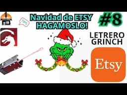 Cómo Diseñar un Aviso del Grinch para Navidad 🎄 Corte Láser y Pintura Paso a Paso (Estilo Etsy)