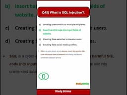 Q45) What is SQL injection?