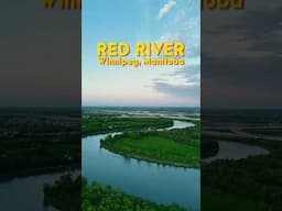 Red River, Winnipeg 🇨🇦 #winnipeg #redriver #dronevideo