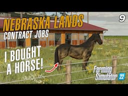 Finishing multiple harvest contracts and working on horse achievements! Nebraska Lands - EP9 - FS22