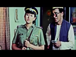 पुलिस के कपड़ो में चोरनी, देखिये Govinda और Karishma Kapoor की भागा दौड़ी 😂 जबरदस्त लोटपोट Comedy सीन