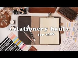 ✏️ Huge Stationery Haul for 2025 Planning // hobonichi, fountain pens and more