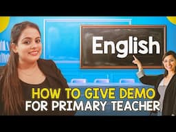 Best Demo Class For Primary Teacher |Manju Mam