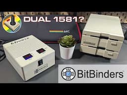 💾️ BitBinders Dual Commodore 1581 Disk Drive and Power Supply! New Stock! #commodore64