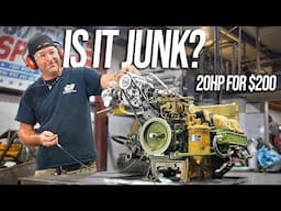 We Gambled on a $200 4 Cylinder Generator Engine from the Military Surplus Store + SUPERCHARGED IT!