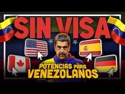 Los 9 países POTENCIAS que NO EXIGEN VISA a VENEZUELA