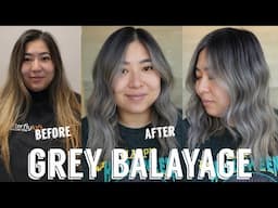 Hair Transformations with Lauryn: Faded Brunette to Grey Hair Ep. 217